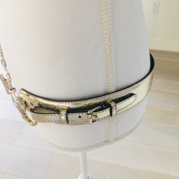 GUCCI WOMEN BELT LEATHER SILVERS SIZE 100 - Picture 7 of 17